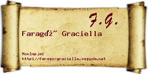 Faragó Graciella névjegykártya